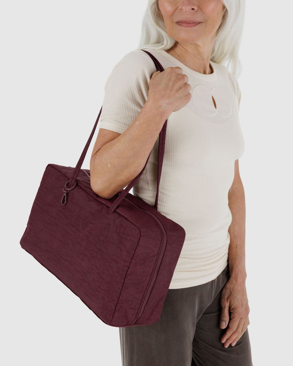 Medium Nylon Bowler Bag - Sale
