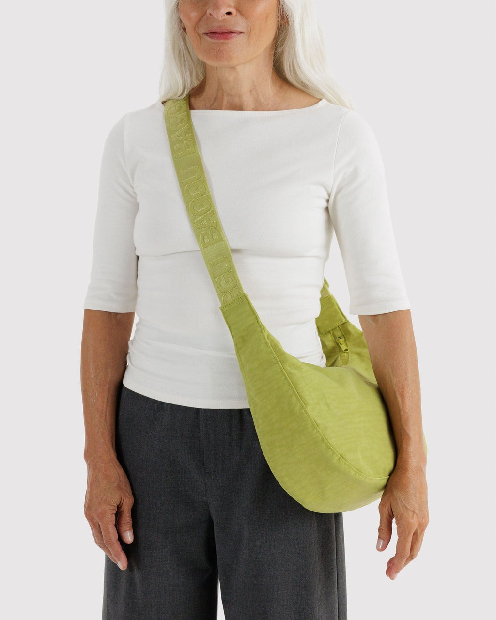 Medium Nylon Crescent Bag