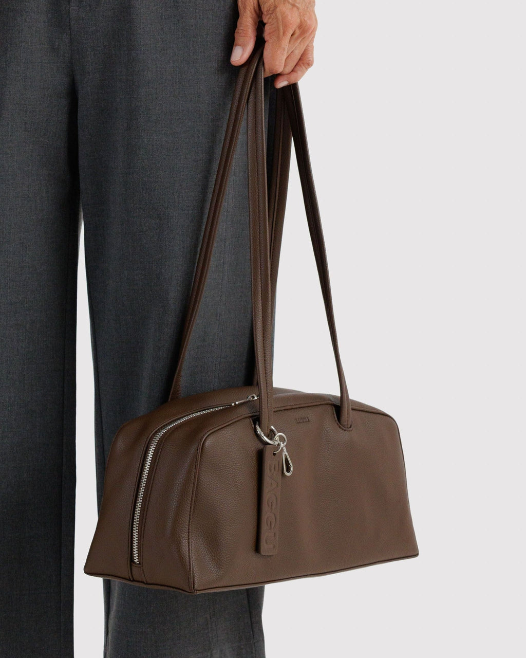 Recycled Leather Bowler Bag