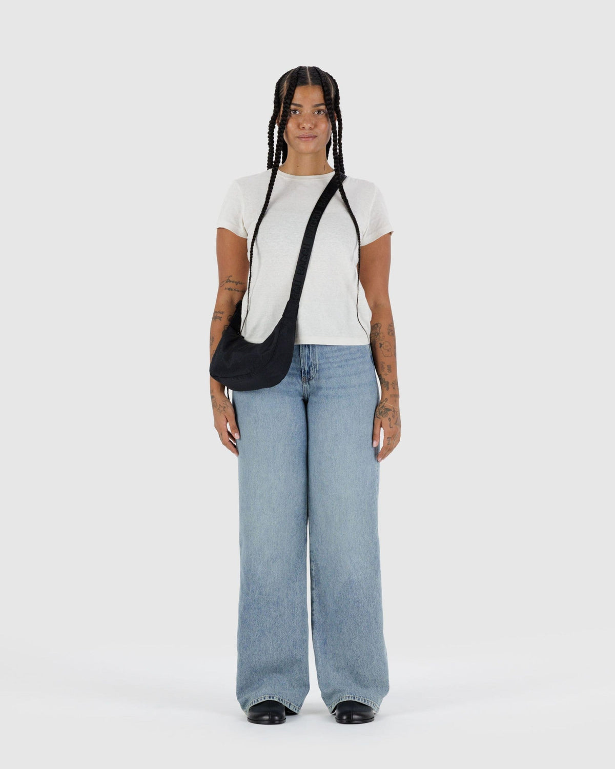 Medium Nylon Crescent Bag