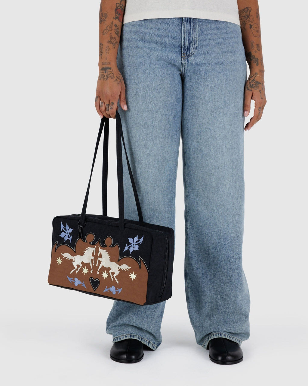 Medium Nylon Bowler Bag - Sale