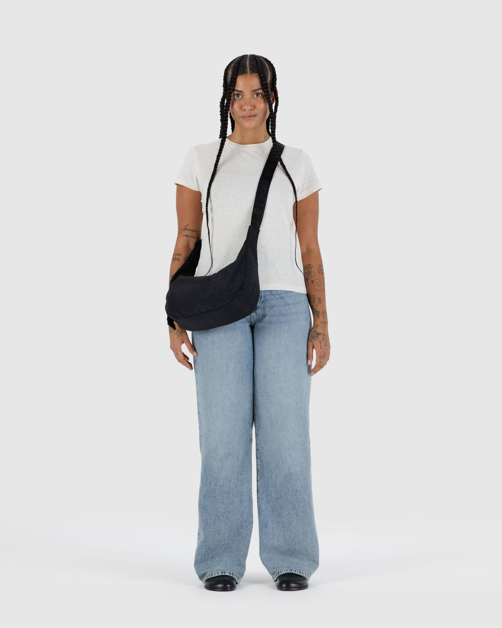Medium Nylon Crescent Bag