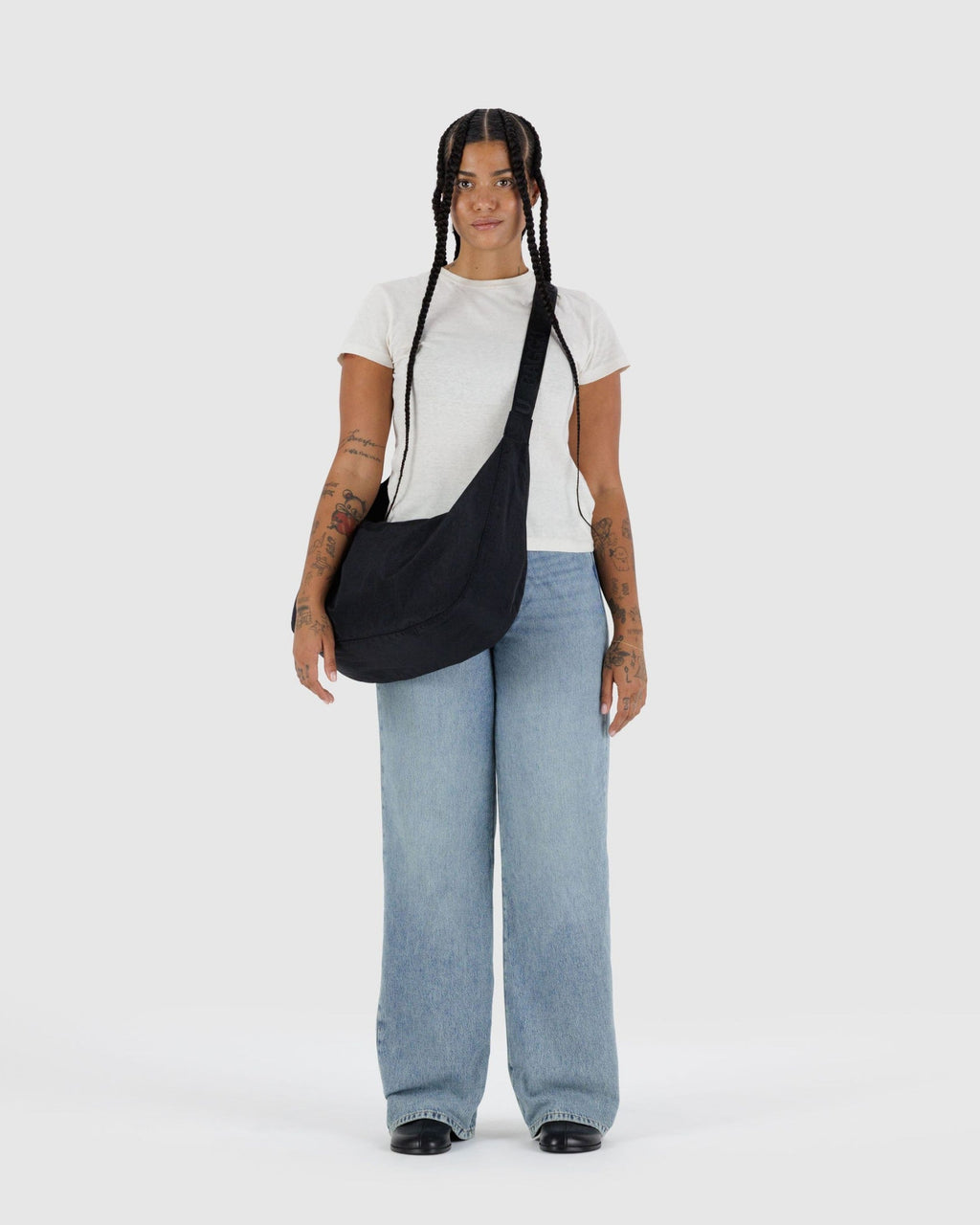 Medium Nylon Crescent Bag