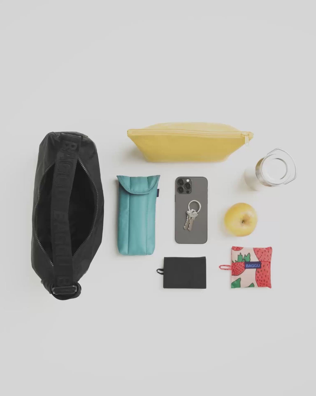 Medium Nylon Crescent Bag